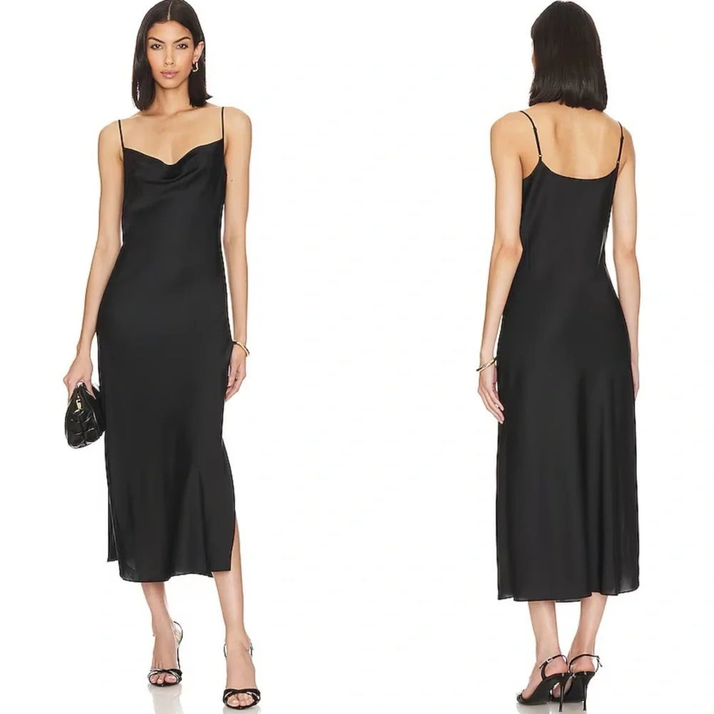 NWT All Saints Hadley Slip Midi Dress - Picture 1 of 5